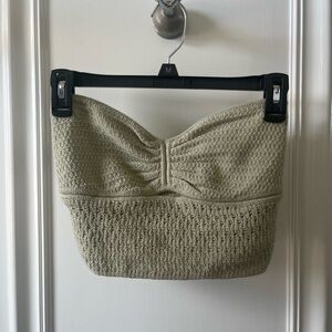 American Eagle Outfitters Light green cropped Knit Top